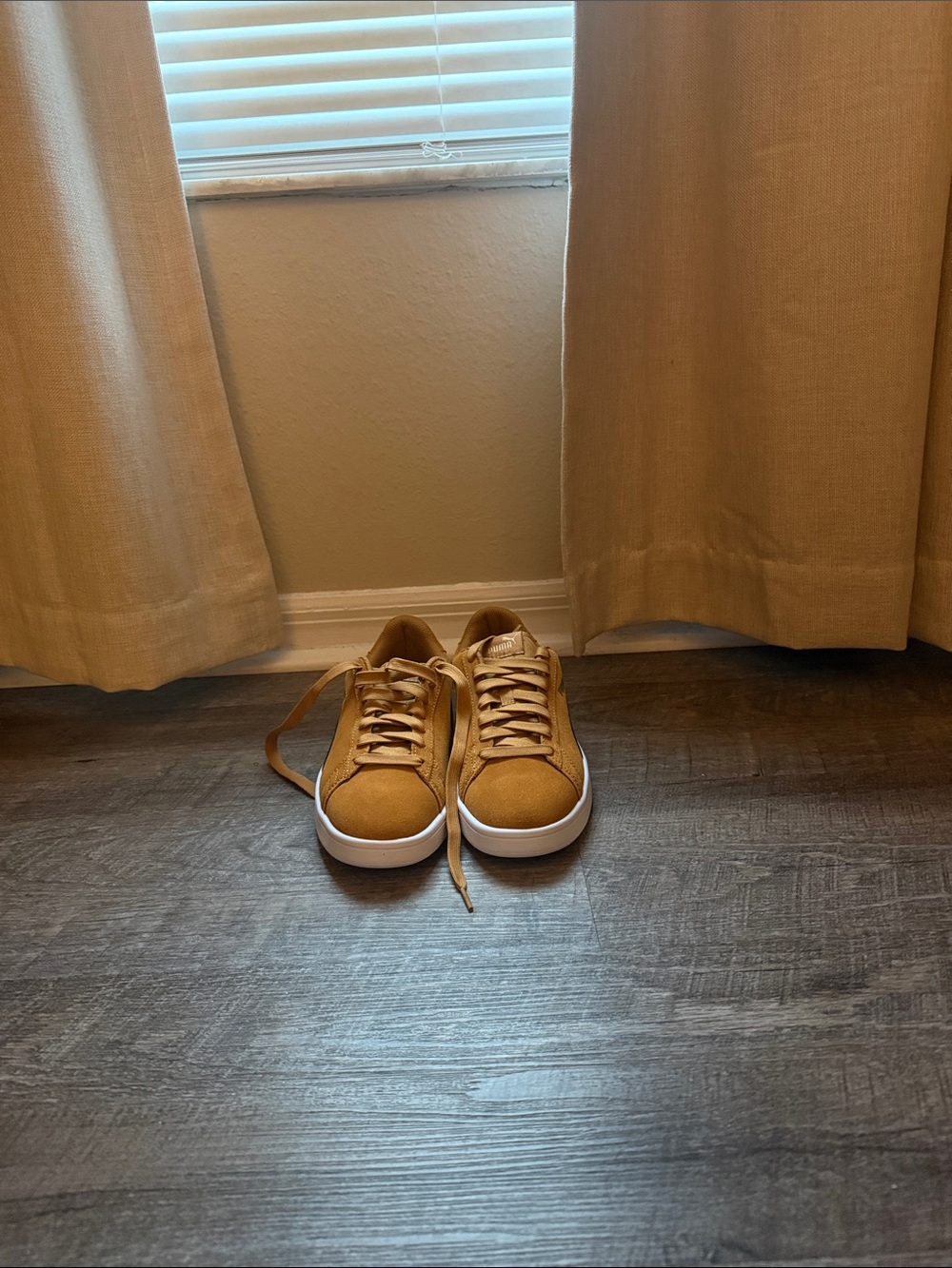 Puma Mustard Low-Top Sneakers